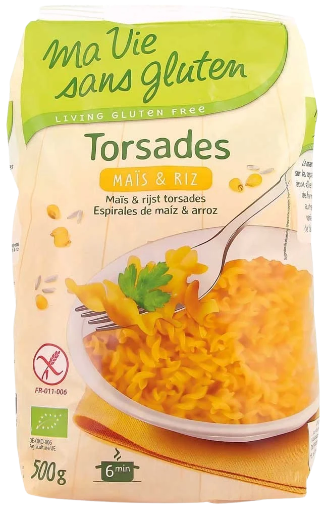 Ma Vie Sans Rijst/mais spirelli glutenvrij bio 500.00 Gram